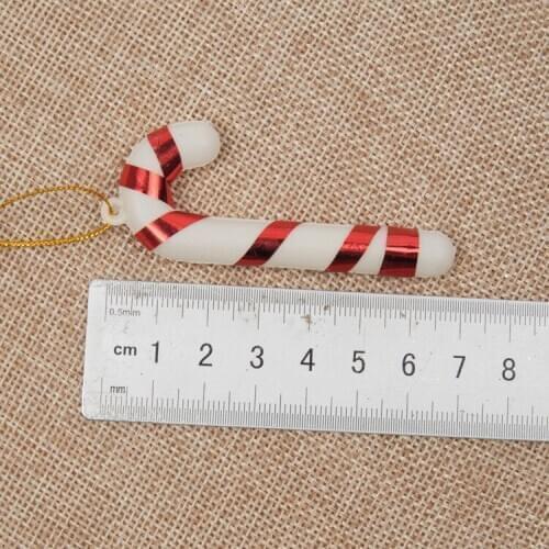 5000pcs Xmas Candy Cane Ornament Christmas Tree Pendant Drop Ornaments Decorations Stick Stripe Cane Craft Blank Decor
