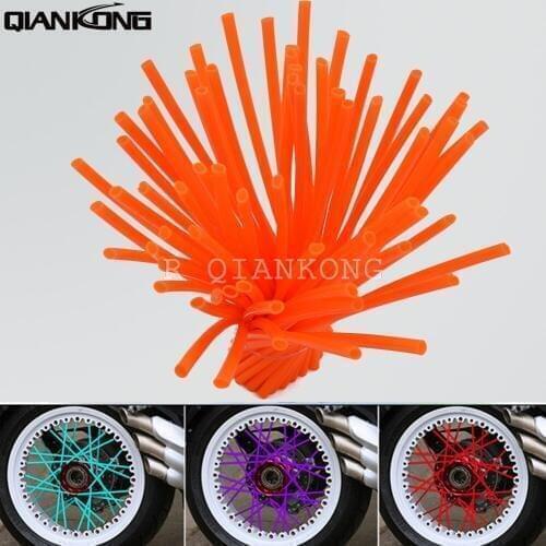 72 pcs Motorcycle Dirt Bike Enduro Off Road Wheel Rim Spoke Shrouds Skins Covers For RM85 RM125/250 RMZ250 RMZ450 RMX450Z RMX25