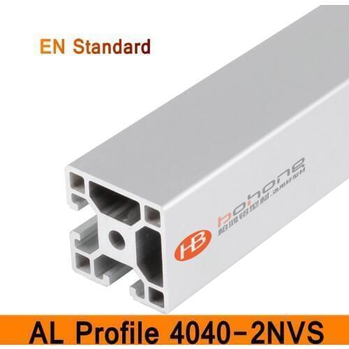 4040-2NVS Aluminium Profile EN Standard Brackets DIY Industrial AL Extrusion Square Shape CNC 3D DIY Printer Parts Linear Rail