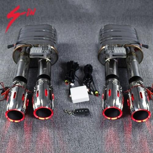 Auto exhaust pipe electric valvetronic muffler for racing mode effect 2 in 1 series