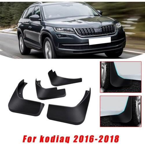 Car Mud Guards For Skoda Kodiaq 2016 2017 2018 Front Rear Splash Guards Over Fender Kit Car Styling Fender Accessories