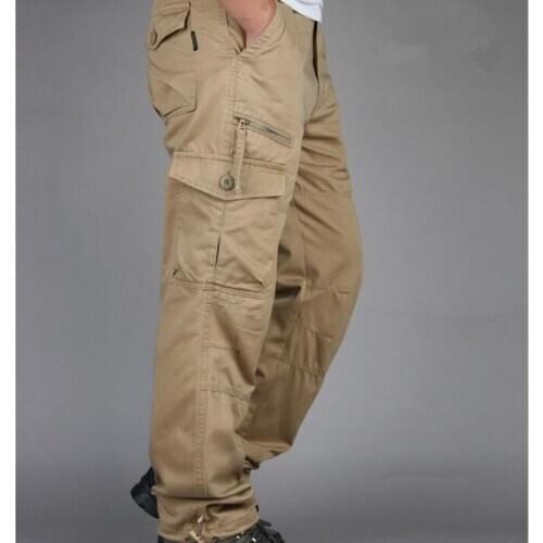 Cargo men pants Cotton Casual Trousers Cargo Pants Overalls Multiple Pockets Mens Casual Pants Men Trouser Cargo Pants Men