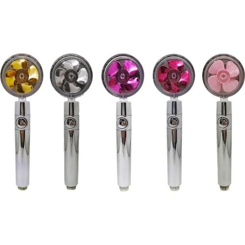 Household Transparent Shower Head Bathroom High Pressure Handheld Shower With On/Off Pause Switch Universal 4-Point Port
