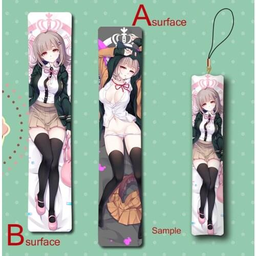 Danganronpa 2 Nanami ChiaKi Cute Anime Mini Dakimakura Keychain Pillow Hanging Ornament Phone Strap Gift