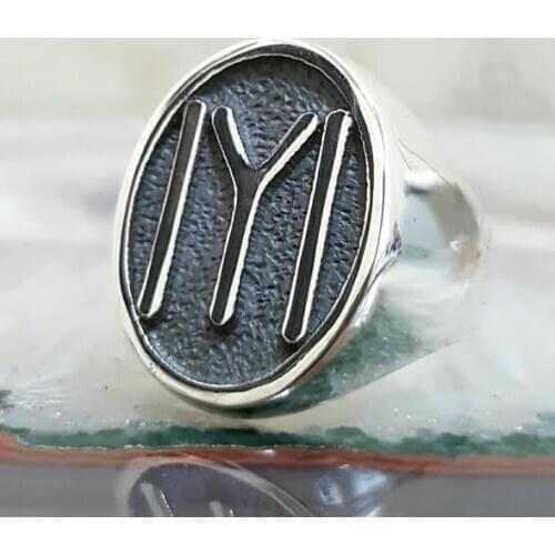 Kayi Length Silver Men 'S Ring