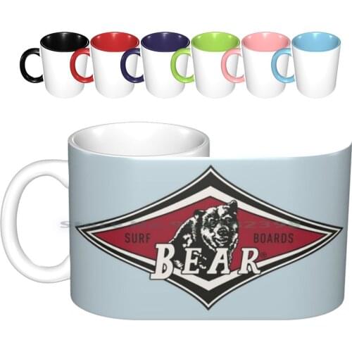 Baesic Ceramic Mugs Coffee Cups Milk Tea Mug Big Wednesday Movie Surfer Logo Replica Baesic Creative Trending Vintage Gift