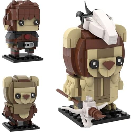 MOC Space Wars Brickheadz-Wicket Old Man Little Bear Building Blocks Kit Cub Figure Model Idea Toys For Children Birthday Gifts