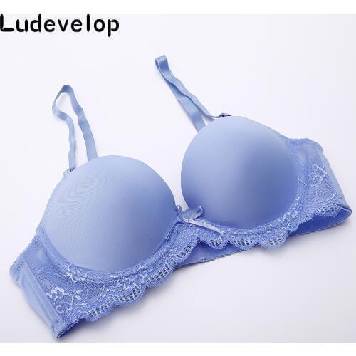 Ludevelop Women Sexy Bras,Plus Size Soutien Gorge lace bralette girls fashion bra,push up bra or women Black White Underwear