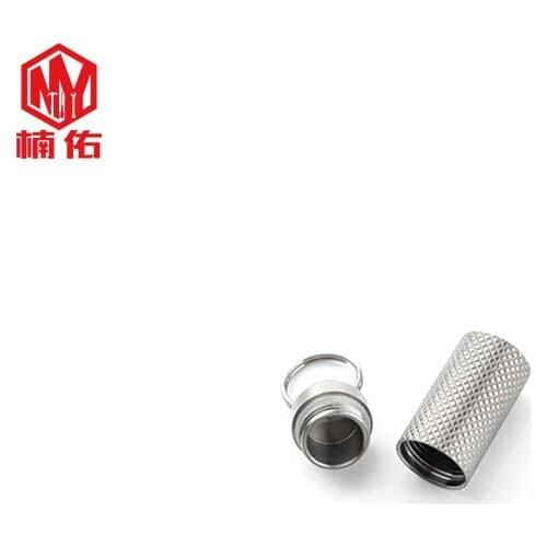 EDC Small Tool Titanium Alloy Mini Portable Small Medicine Box Medicine Jar Outdoor Travel Moisture-proof Medicine Box Storage