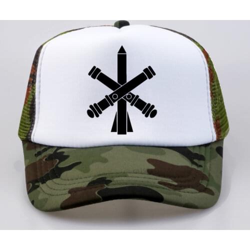 Missile forces and artillery Fashion Baseball Cap Men/Women print letter hats summer Mesh Net Trucker Cap Dad Hat