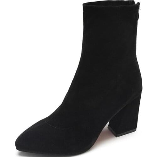 New women‘s warm classic sexy elegant fashion pu shose cancise pumps winter Soft and comfortable wedges women boots shoes