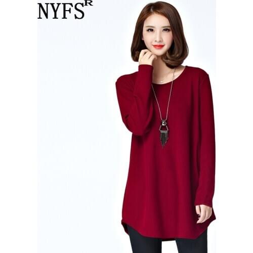 NYFS 2020 New Autumn women Plus Size Women Clothing XL 5XL shirts all-match tops Loose Big Sizes blusa XL-5XL Size