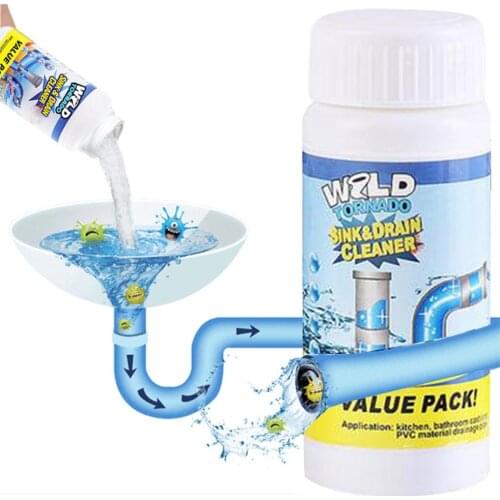 Sink& Drain Cleaner Powerful Pipe Dredging Agent Quick Foaming Toilet Cleaner Super Clog Remover Toilet Clogging Cleaning Tool