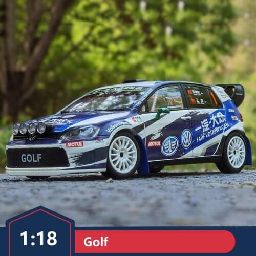 Original 1:18 FAW Volkswagen Golf Racing 7th Generation CRC Rally Championship Alloy Car Model Car Model