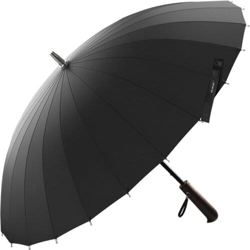 Outdoor Umbrella Long Handle Large Black Adult Windproof Uv Protection Business Fashion Umbrella Guarda Chuva Rain Gear BD50UU