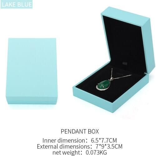 Lake Blue Pendent Jewelry Display Storage Box Female Earring Wedding Ring Bracelet Jewellery Holder 6 Color Available Lover Gift