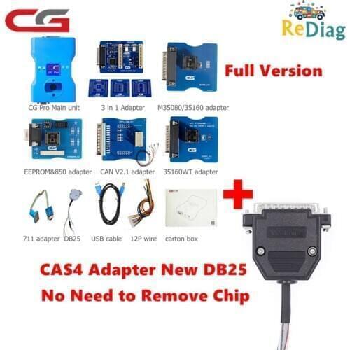 2020 Original CG Pro 9S12 for Freescale key Programmer with CAN V2.1/35160WT/3IN1 Adapters Full Version Next Generation of CG100