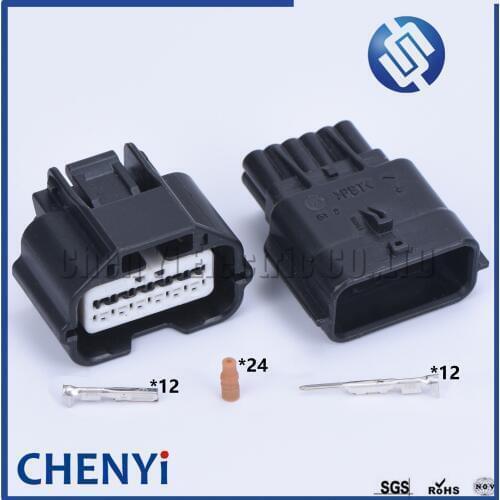 1 set 12 Pin 7282-8854-30 7283-8854-30 Automotive Air Flow Meter Plug Waterproof Sealed Cable Socket For Nissan