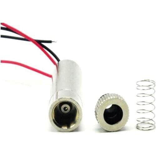 Adjusted 808nm 100mw Infrared IR Laser Module w Focus Dot Head DIY 12mmx40mm