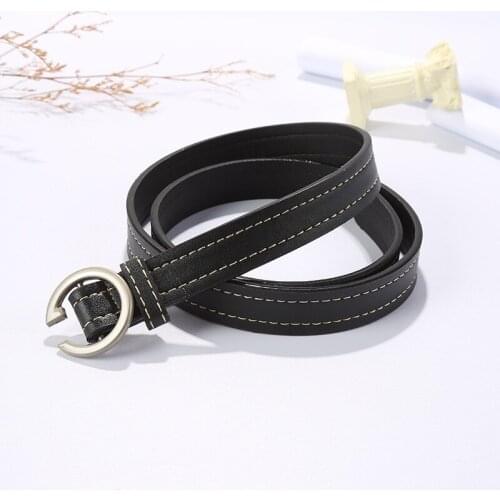 Women Pants Dress Strap Ladies Leather Belts With Alloy Retro Buckle Female Cowskin Belt Designer Womens Jeans Belt