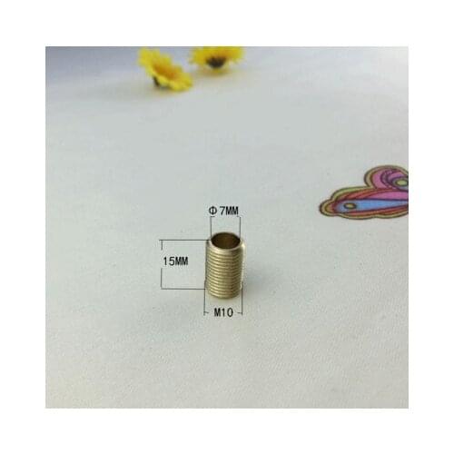 23pcs M10 thread brass adapter head connecting pipe hollow tube lighting accessories connector