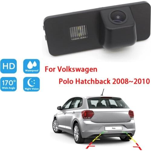 Backup Rear View camera For Volkswagen Polo Hatchback 2008 2009 2010 CCD Full HD Night Vision parking Camera high quality RCA