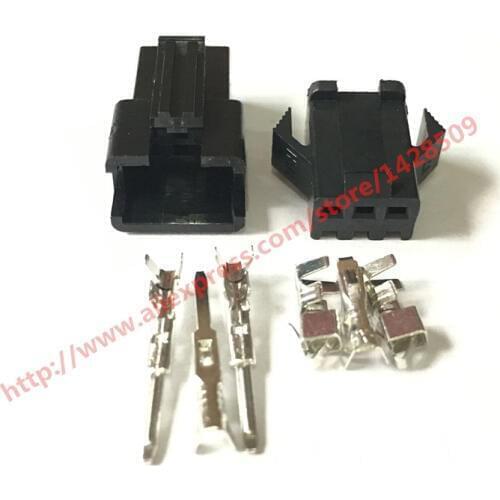 5 Sets Male And Female JST 2.54mm SM 3 Pin 3 Way Multipole Connector Plug With Terminal