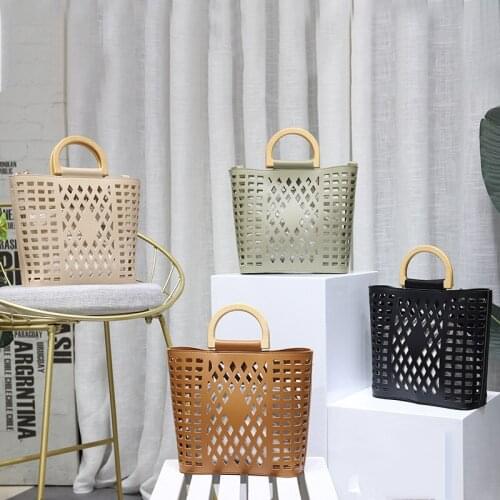 Hollow Out Bag Soft Leather Bucket Bag Crossbody Shoulder Messenger Bags For Women 2019 Bolsa Feminina De Couro