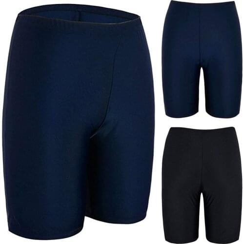 Swimwea Women Sport Sunscreen Elastic Bathing Bottom Skinny Capris Swim Shorts Trunks Swimming Pants 2021 New Shorts Купальники