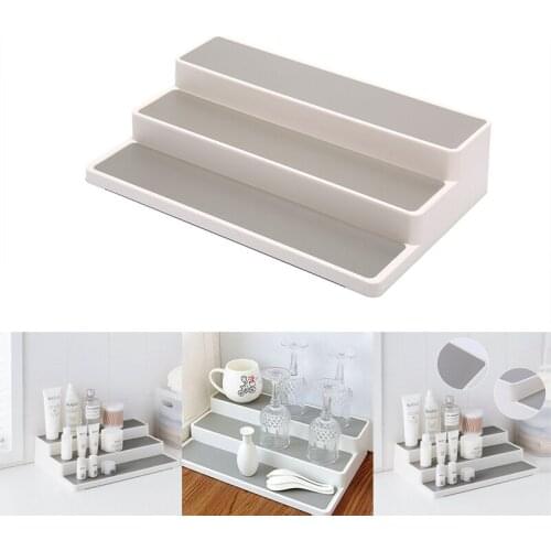 1 Pc 3 Layer Kitchen Shelf Pantry Storage Can Spice Jar Rack Shelves Organiser Tool