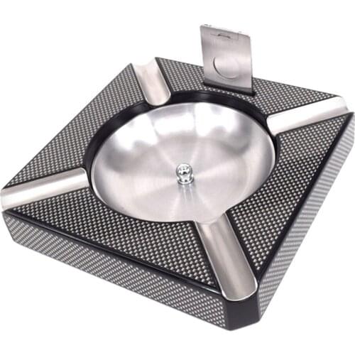 1pc 4 Cigar Ashtray 3 In 1 Octagonal 7in Gift Decor Houses Bars Hotels