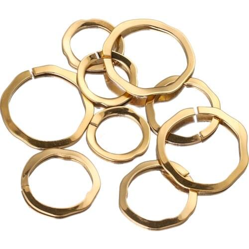 10pcs/lot Stainless Steel Gold Round Opening Charms for DIY Connection Earring Bohemia Jewelry Making Supplies Bulk Wholesale