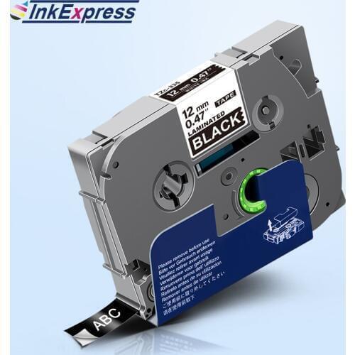 12mm TZe 335 Labels For Brother TZe-335 Label Tape White on Black Tape For Brother P touch PT-E110 PT-H100P PT-H100R Label Maker