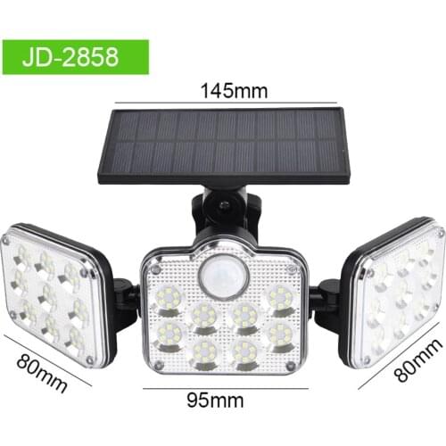 145/122LED Super Bright Solar Lights IP65 Waterproof Outdoor Indoor Solar Lamp With Adjustable Head Wide Lighting Angle