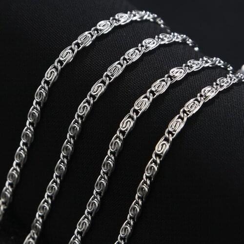 2.5MM Men Necklace Stainless Steel Jewelry High Quanlity Braided Link Chain Necklace Women punk rock biker gifts 2017