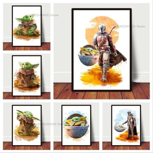 5d Diy Diamond Painting Disney Marvel Cartoon Mandalorian Darth Yoda Poster Diamond Mosaic Cross Stitch Kits Art Home Decor Gift