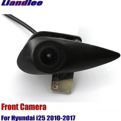 AUTO CAM Car Front View Logo Embedded Camera For Hyundai i25 2010 2011 2012-2015 2016 2017 ( Not Reverse Rear Parking Camera )