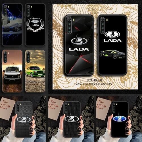 LADA Car Phone case For Xiaomi Redmi Note 7 7A 8 8T 9 9A 9S 10 K30 Pro Ultra black silicone back tpu bumper luxury waterproof