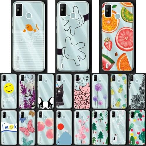 For TECNO SPARK 6 GO Case Ultra Thin Clear Soft TPU Case Cover For Tecno Spark 6 go Case Transparent Couqe Funda