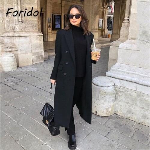 Foridol Womens Black Coats