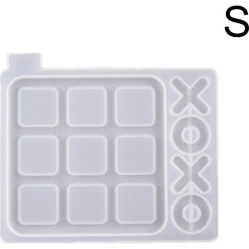 DIY Mold X O Shape Board Game Silicone Resin Mold Kit Modern Farmhouse Porch Decor Coffee Game Table Decor CLH@8
