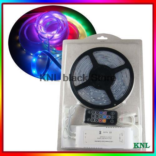 Magic color RGB led flexible strip and 18keys IR remote intergrated SPI led controller, DC12V, 36W, Free shipping