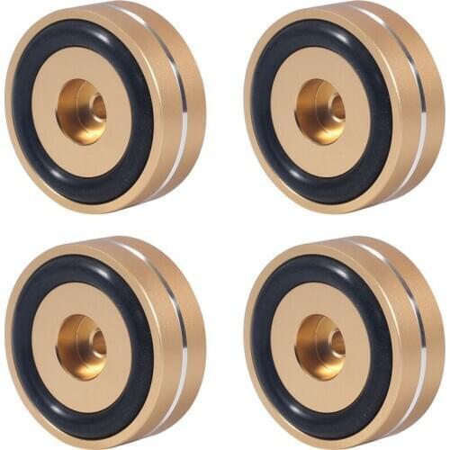 Hot XD-4PCS Turntable Isolation Feet Pads Aluminum Speaker Spikes Stand Foot Cones Base Mat for o Sound Amplifier