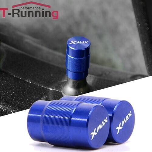 2pcs motorcycle Accessories CNC LOGO Wheel Tire Valve caps Stem Airtight Cover For YAMAHA XMAX X-MAX 125 250 300 400 all year