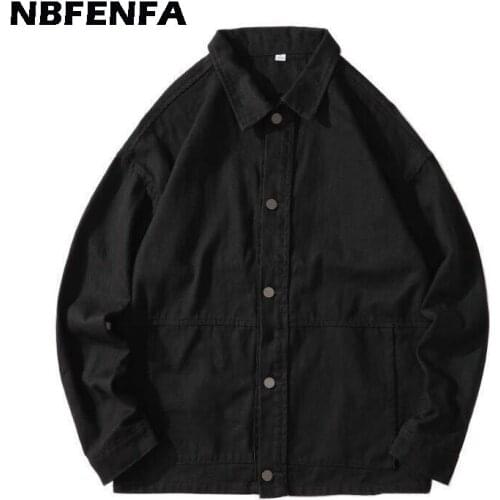 Mens Jackets Vintage Coats Male Autumn Overalls Casual Warm Spring Men Clothing Brand Windbreaker Fashion Solid Outwears LA377