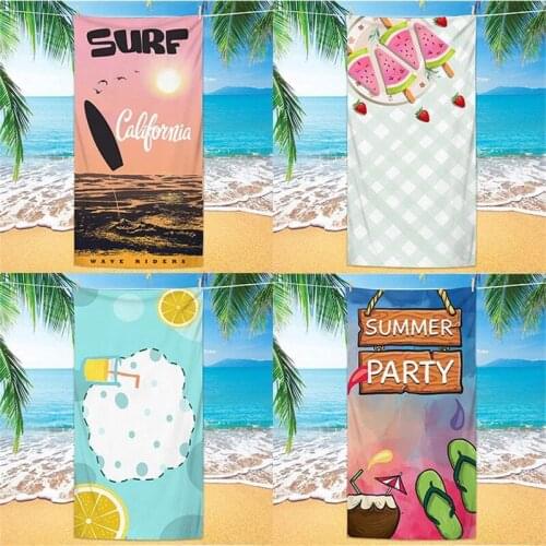 Summer beach towel custom printed swimming wipe sweat beach seat Microfiber towel bath towel 70*140cm cleaning towels wholesale