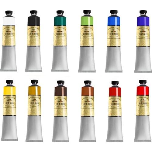 Oil Paints Set for Artists Large 50ml 1.76 fl oz Tubes Eco-Friendly Non-Toxic Lightfast Paint with Exceptional Pigment Load