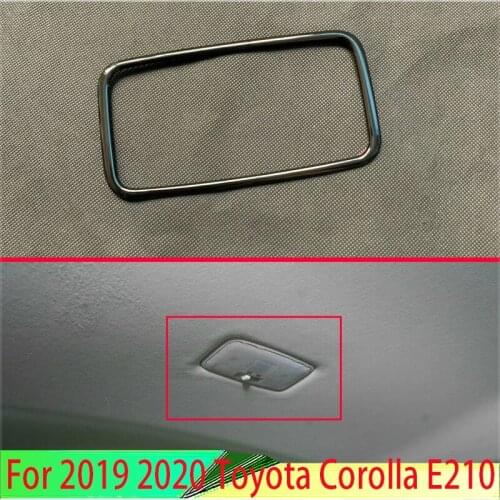 For 2019 2020 Toyota Corolla E210 Sport Hatchback Auris ABS Chrome Interior Lights Rear Reading Lights Trim Cover