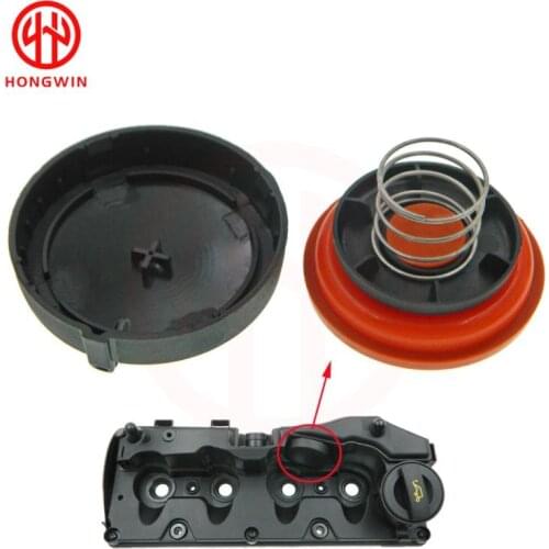 New PCV Valve Cover Repair Kit Valve Cap With Membrane For VW Audi Seat Skoda VAG 1.6TDI, 2.0TDI, 3.0TDI 03L103469R 059103470AS