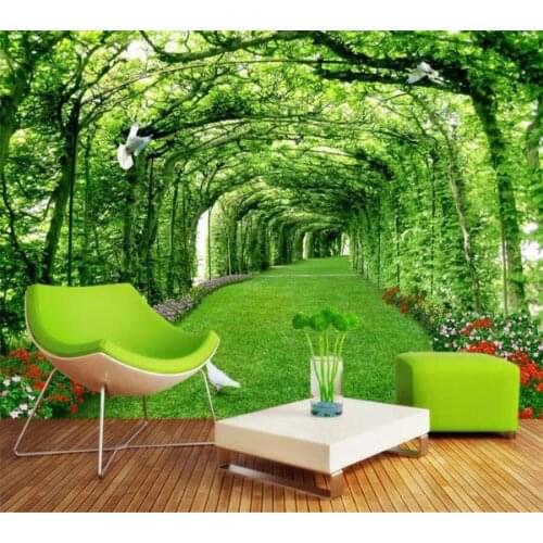 Wellyu papel de parede Custom wallpaper 3d photo murals park woods lawn wallpaper living room landscape background wall paper